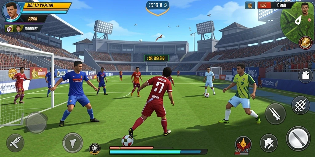 Momen seru saat bertarung dengan bos besar dalam game.
