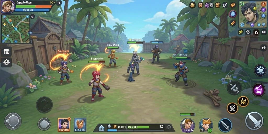 Screenshot memperlihatkan mode multiplayer yang mengasyikkan.