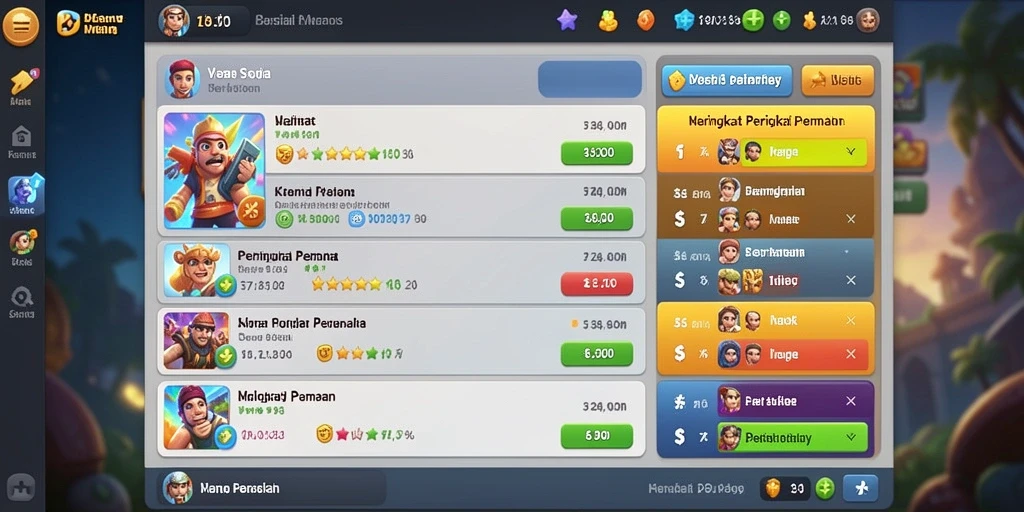 Karakter-karakter unik yang bisa kamu pilih di game.