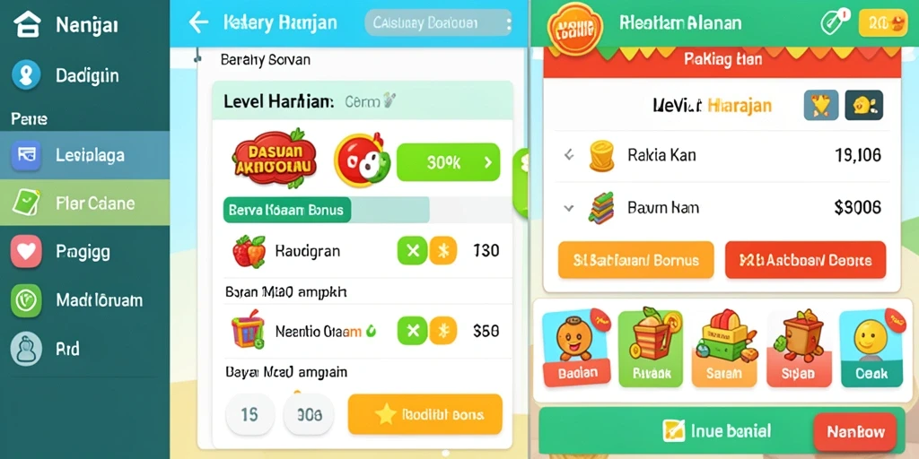 Ilustrasi tantangan seru yang ada dalam game.