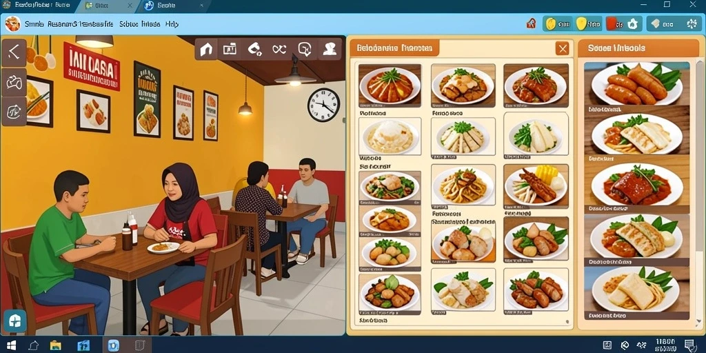Beragam permainan menantang dan seru.
